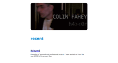 Desktop Screenshot of colinfahey.com