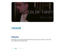 Tablet Screenshot of colinfahey.com